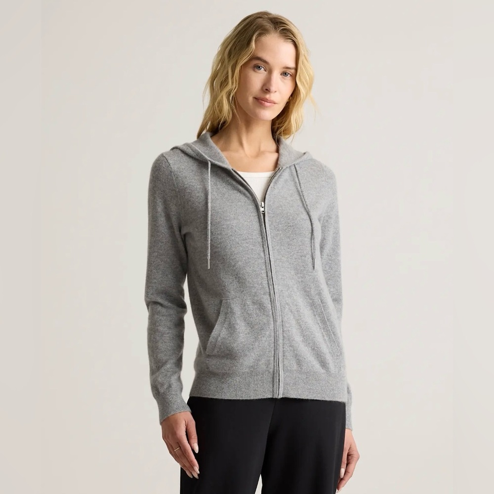 Quince| Mongolian Cashmere Full-Zip Hoodie